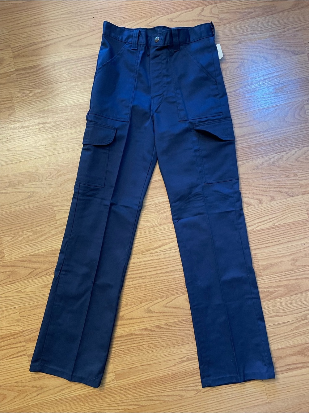 Vintage Kenilworth Kids Navy Cargo Pants with Utility Pockets